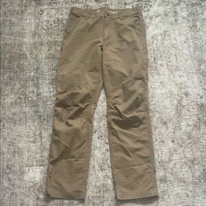 Carhartt Mens Khaki Tan Relaxed Fit Full Swing Pants